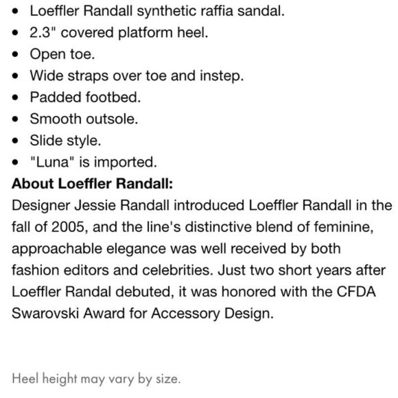 Loeffler Randall Black Luna Raffia Platform Sandal - Picture 4 of 11